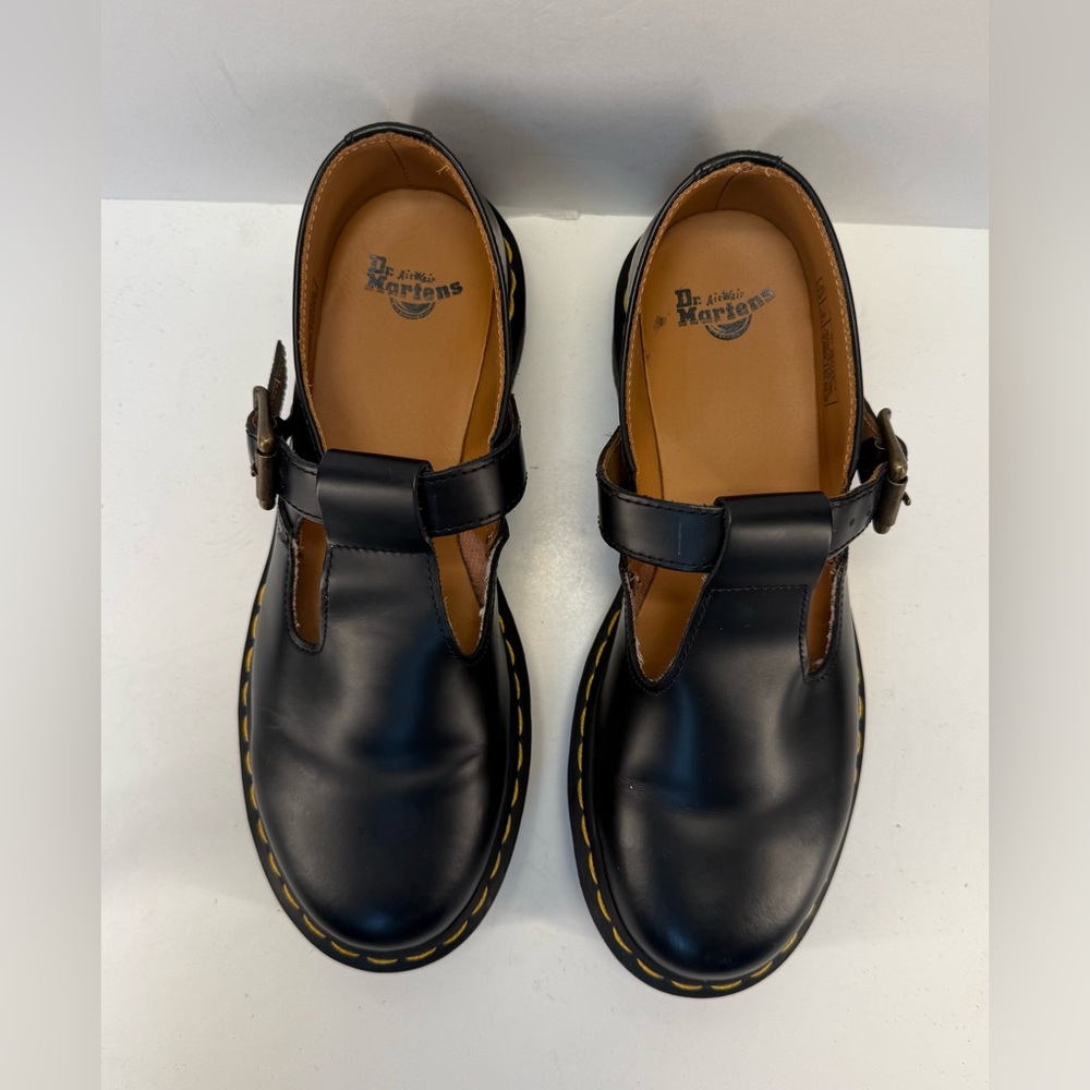 Dr. Martens Black T-Strap Mary Jane Flats - Picture 7 of 14